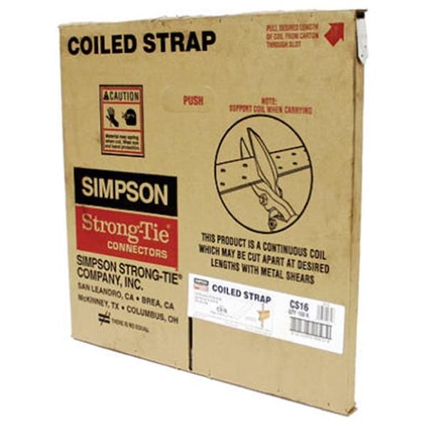 Simpson Strong Tie CS16 17 x 16 in. 16 Gauge Coiled Strap